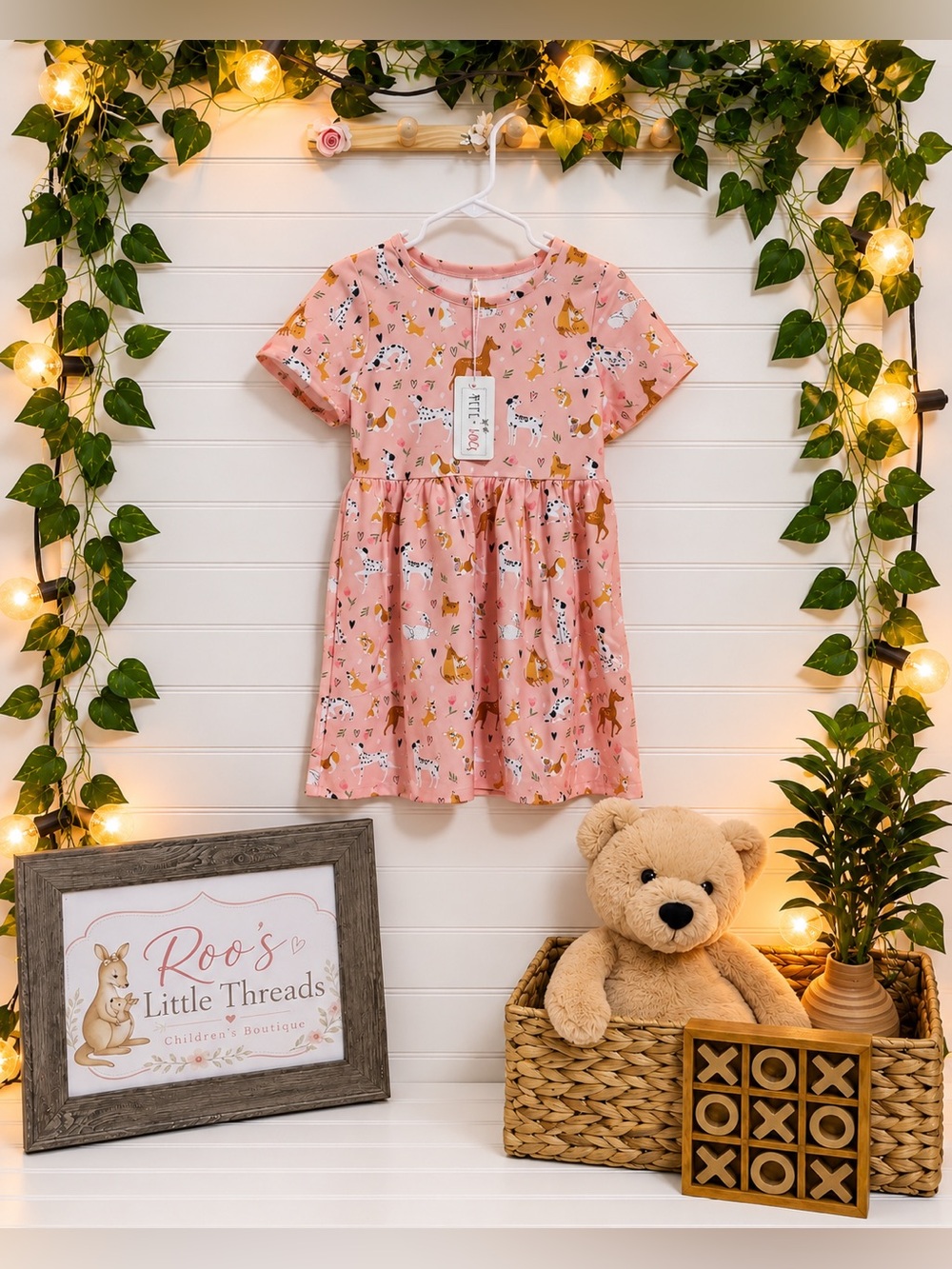 Pete+Lucy “Playful Paws” Girls Dress - Size: 3T